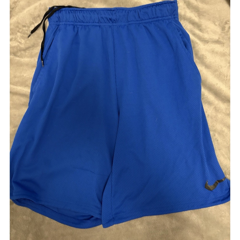 Nike Dri-FIT Basketball Shorts Mens Small Blue Mesh Athletic Gym Shorts